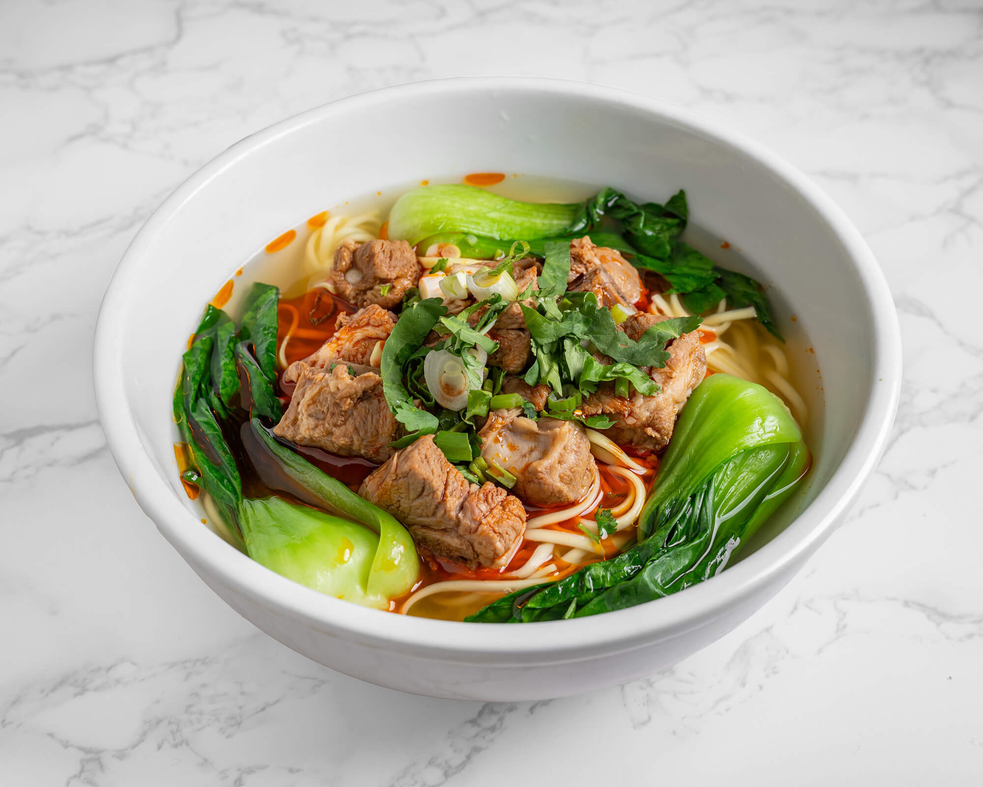 Braised Pork Ribs Noodle Soup